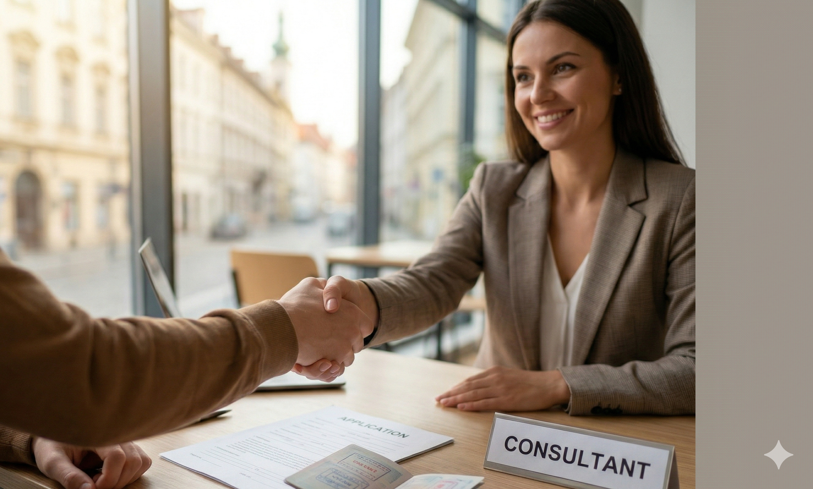 Students on European campus